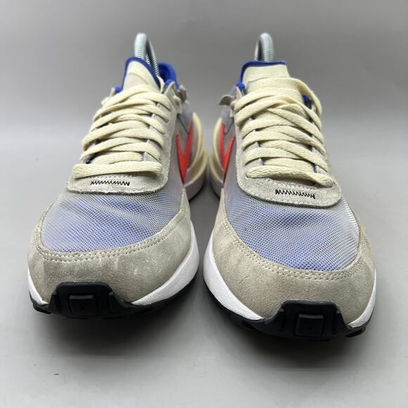 Kid's 7 / Women's 8.5 - Nike Waffle One GS Beige Running Breathable Low Sneakers - Picture 2 of 9